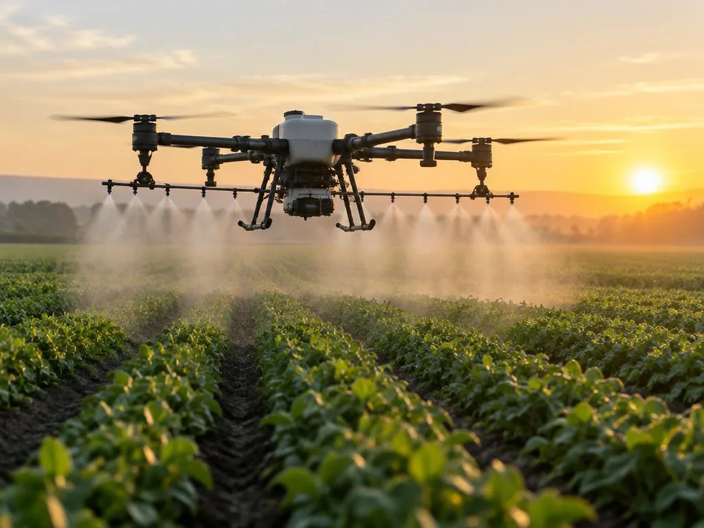 Uygulama drone'u ile tarla üzerine hassas uygulama