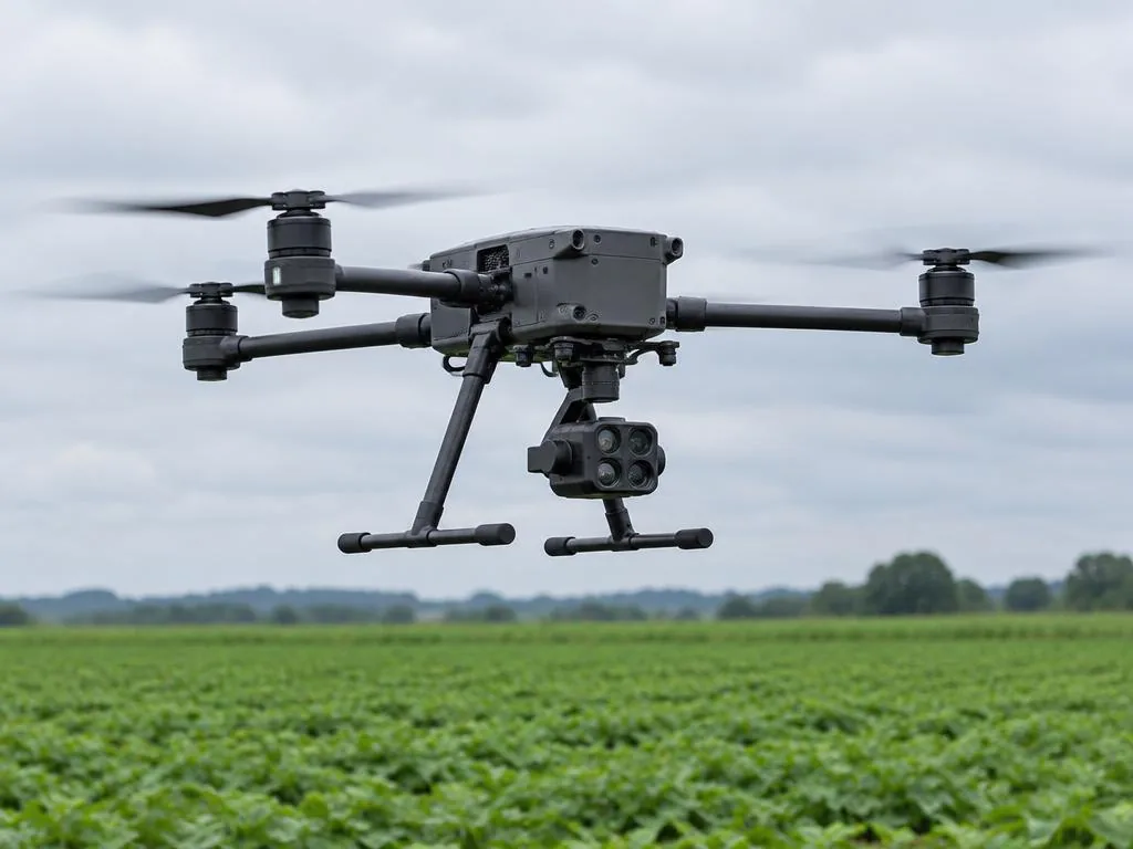 Multispektral kameralı drone ile tarla görüntüleme